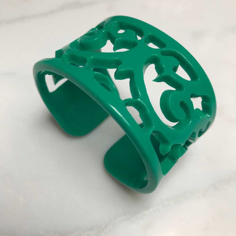 Resin Filagree Cuff Bracelet